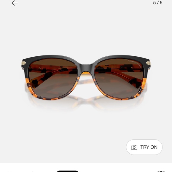 Coach Black and Tortoise Sunglasses main image 8